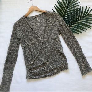 Free people Gotham wrap sweater